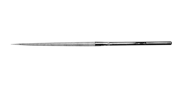 Präzisions-Nadelfeile dreikant Länge 140 mm Hieb 1