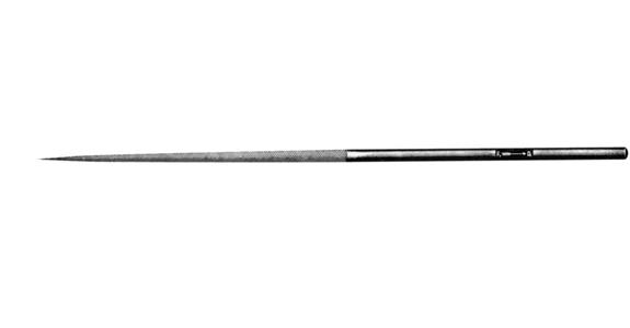 Präzisions-Nadelfeile rund Länge 140 mm Hieb 1