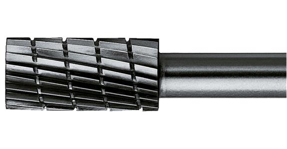 HSS-Frässtift Zylinderform (ZYAS) Schaft-Ø 6 mm Zahnung 3 Kopf-Øxlänge 6x16 mm