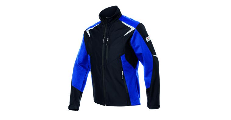 Softshell jacket BODYFORCE black/cornflower blue size M