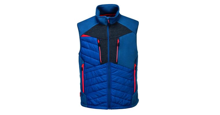 Quilted vest DX4 metro blue size XL