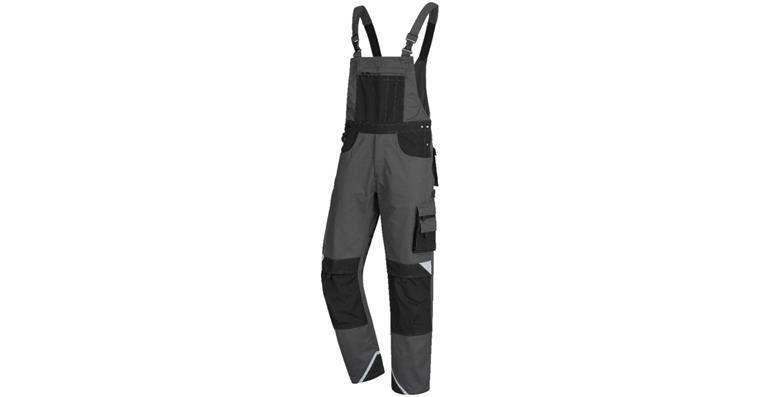 Latzhose MOTION TEX PLUS grau/schwarz Gr.56