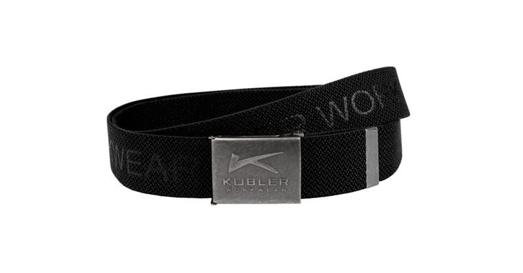 1093030360 Stretchgürtel mit Flaschenöffner, Metall-Koppelschnalle, Länge 135 cm, schwarz