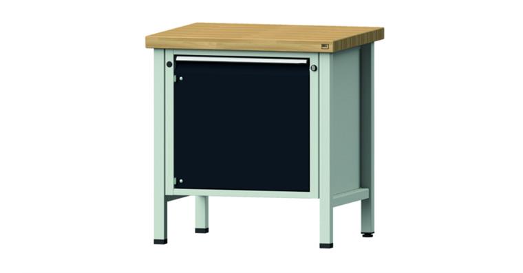 1082079601 Cabinet workbench BSP 800x700x850 mm 1 door RAL7035/7016