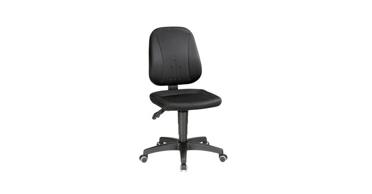 Work swivel chair Unitec w/ castors seat height 440-620 mm fabric