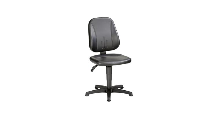 Work swivel chair Unitec with glide runner seat height 440-620 mm synth. leather