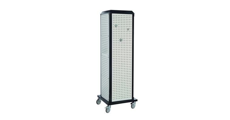 ®RasterPlan Tooltower mobil 2175 x 700 x 700 mm 7035/7016 3xLoch+1xSchlitzplatte