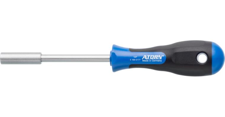 ATORN Bithalter-Schraubendreher 1/4 Zollx100 mm, magnetisch, für Antrieb C 6,3