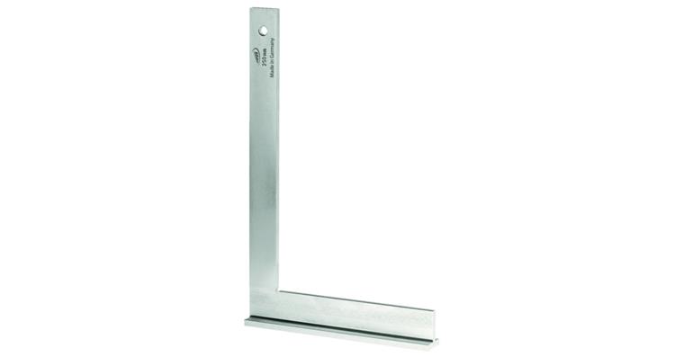 Metalwork square with stop steel zinc-plated 100 x 70 mm