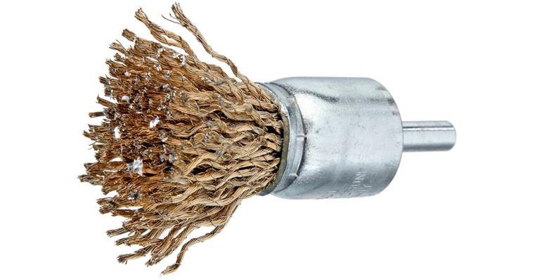 ATORN wire end brush, 11 x 40 x 20 mm, shank 6 mm, stranded wire, 0.20 mm
