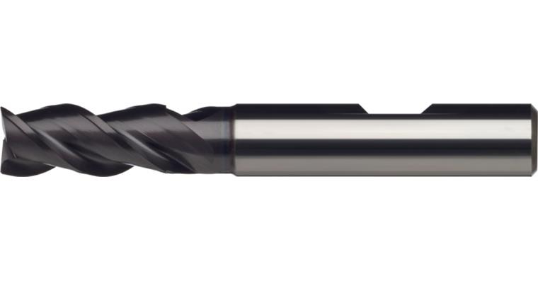 ATORN Vollhartmetall-Schaftfräser, Durchm.5,0 mm l1=57 mm, Z3,TiAlN, HB-Schaft