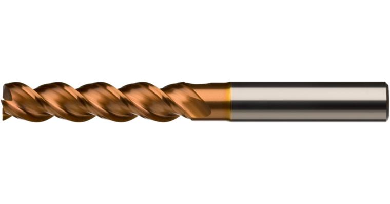 ATORN Vollhartmetall-Schaftfräser Z3 lang HA 4,0x19x27x64 mm beschichtet mit KF