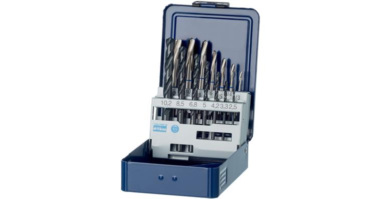 ATORN M3-M12 screw tap set+core hole drill bits M3-M12 blind hole 2.5xD 40° UNI