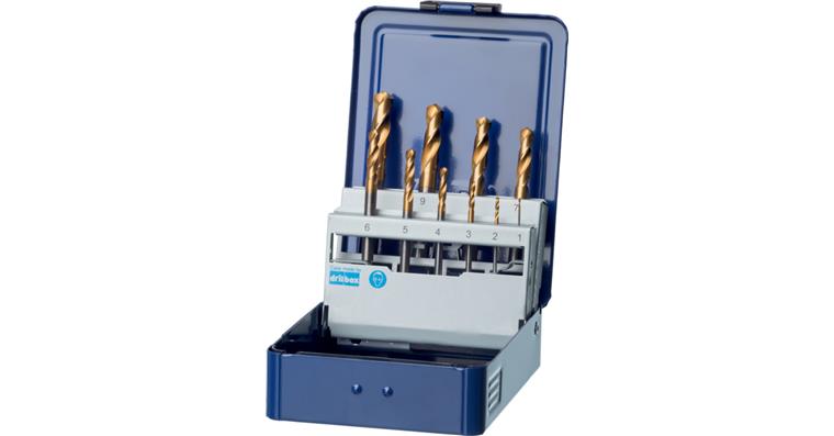 ATORN twist drill bit set SC 1.0–10.0 mm, 1.0 mm increments, TIN coated, box