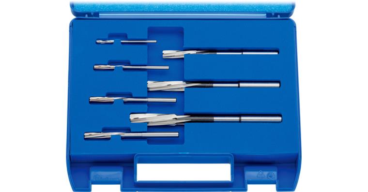 ATORN NC machine reamer set, 3.0-12.0 mm, H7, HSSE