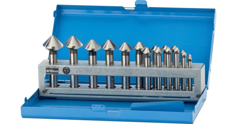 ATORN countersink set, 90°, HSS, T=3, 4.3-25.0 mm