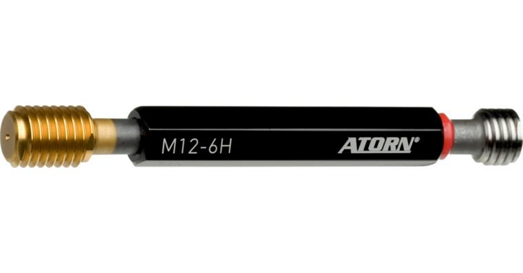 ATORN Gewindegrenzlehrdorn TiN M14 Gutseite TiN-beschichtet