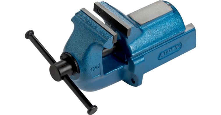 ATORN parallel vice 100 mm, grey cast iron, blue