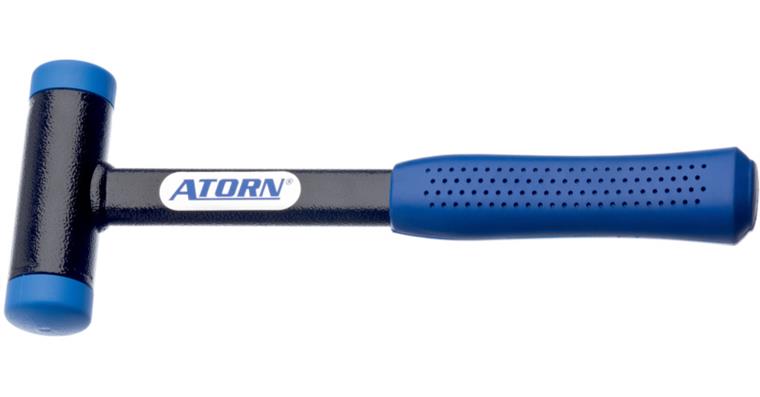 ATORN soft-face hammer, non-rebound with tubular steel handle, head 30 mm