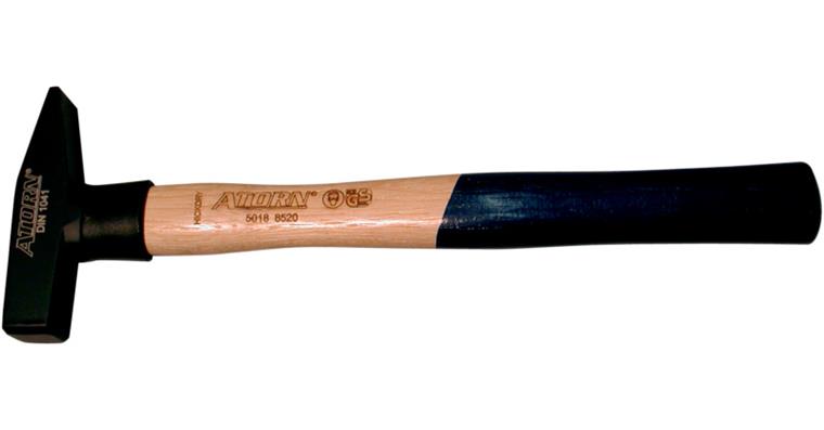 ATORN Schlosserhammer 1000 g mit Hickorystiel mit Nylon-Stielschutzhülse