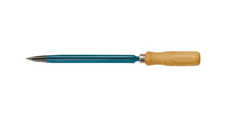 ATORN triangular hollow scraper 125 mm chrom-van. DIN 8350 C