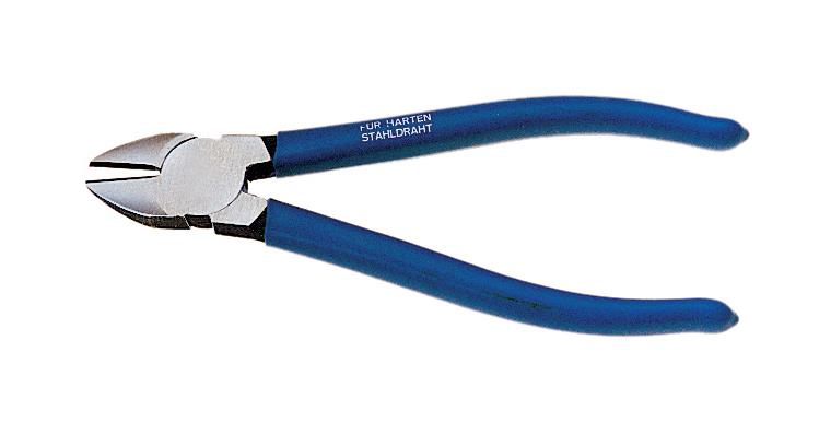 ATORN Seitenschneider 130 mm Kopf poliert, Griffe PVC getaucht