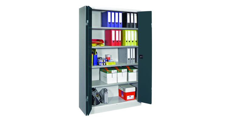 1085137301 Folding door cabinet 1950X1200X400 mm RAL 7035/7016