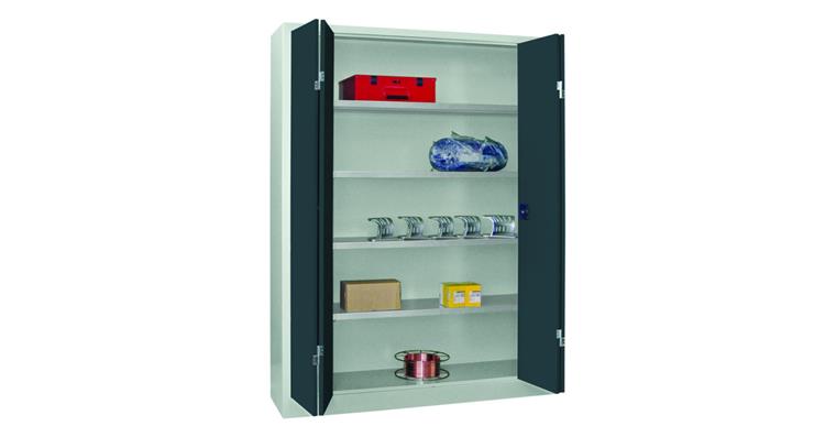 1085137304 Folding door cabinet 1950X1500X400 mm RAL 7035/7016