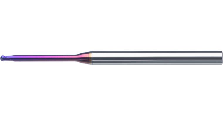 ATORN VHM Mini-Radiusfräser TiAlSiN 0,5x0,4x50 mm Freistellung 0,47x6 mm