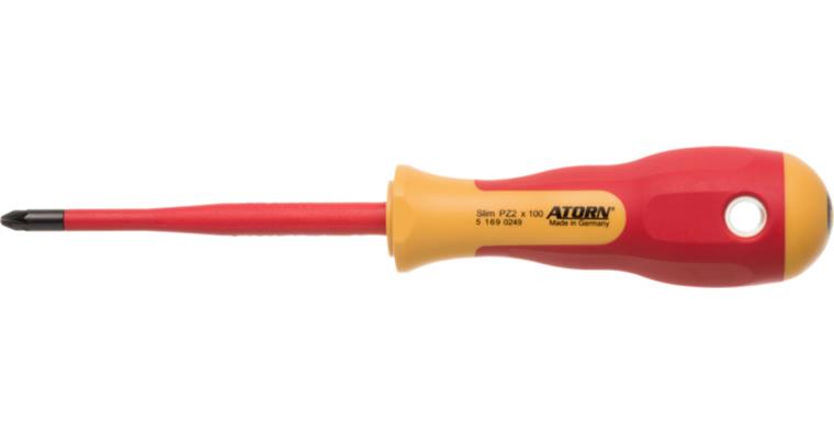 ATORN slim VDE cross-head screwdriver PH 2 mm x 100 mm