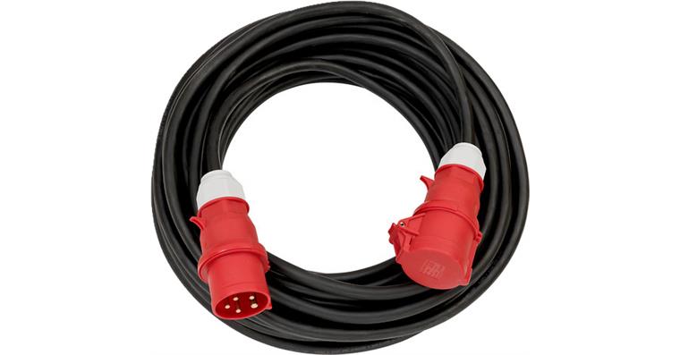 1088226103 CEE power extension cable 10 m H07RN-F 5G4.0 400 V/32 A 5-pole IP44