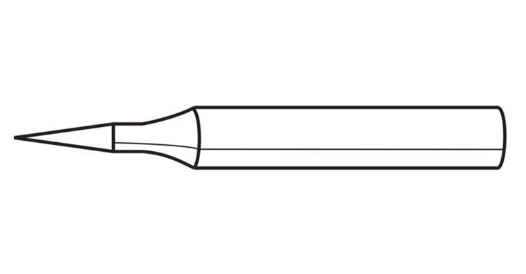 Replacement soldering tip f. fine sold. iron 70021101 16W BD, pencil-shaped