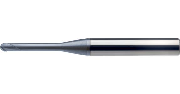 ATORN VHM Mini-Radiusfräser Durchmesser 4,0 x 3,2 x 35 x 75 mm, HA-Schaft