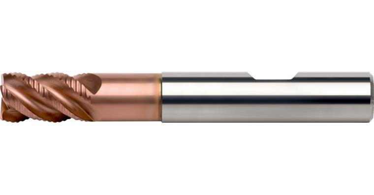ATORN solid carbide roughing cutter UNI, short, D 10,0 x 15 x 72mm, T4, HB shaft