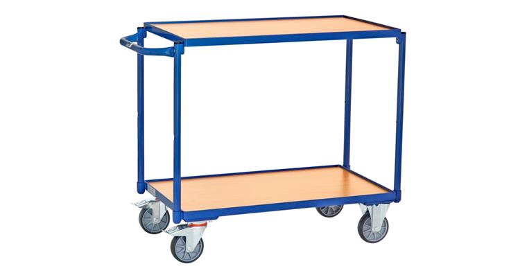 Tischwagen Ladeflächengröße 850 x 500 mm Tragfähigkeit 300 kg 2 Böden