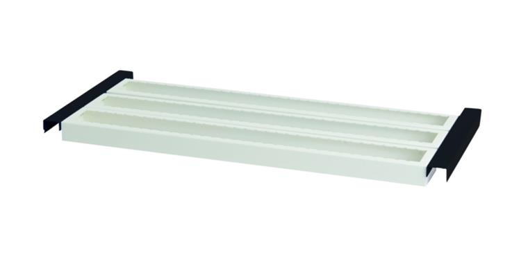 CNC-Werkzeug-Aufnahmerahmen 900 x 443 mm RAL 7035/7016 für Flügeltürenschrank