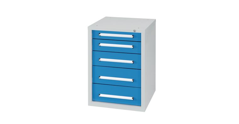 1082004401 Undercounter cabinet W572 x D600 x H800 mm 5 drawers RAL7035/5012