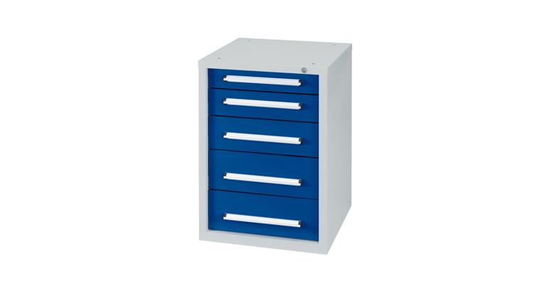 1082004402 Undercounter cabinet W572 x D600 x H800 mm 5 drawers RAL7035/5010