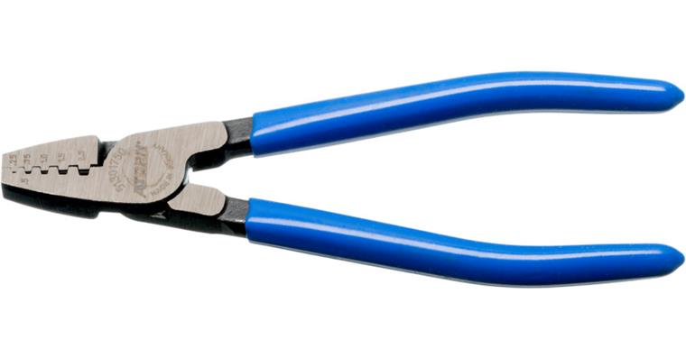 ATORN wire end ferrule pliers 145 mm pol. head, handles PVC-dipped, 0.25–2.5 mm²