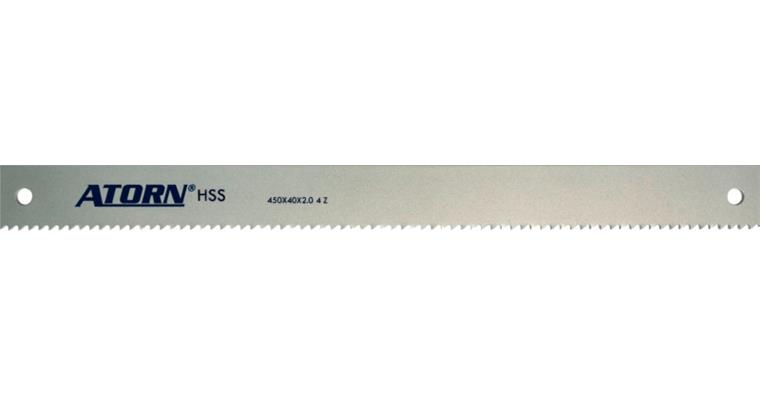 ATORN Maschinensägeblatt HHS Bi-Metall 450 x 40 x 2,0 mm 8 Zähne pro Zoll