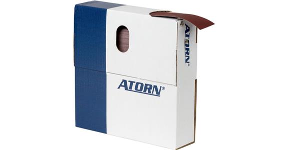 ATORN Schleifgeweberolle Korund (AO) in der Abreißbox K240 25mm x 50m