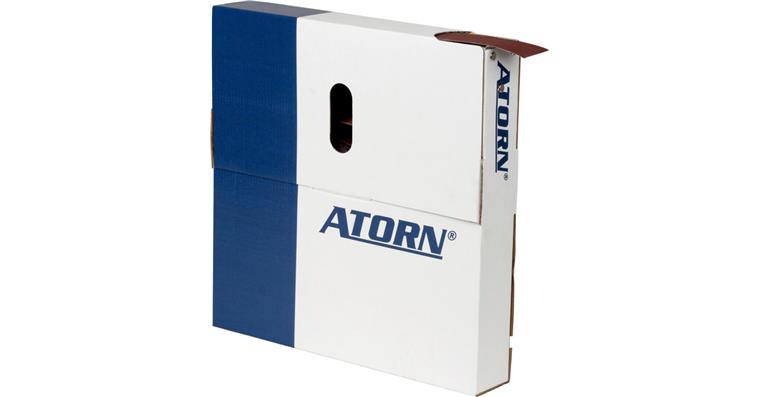 ATORN corundum abrasive fabric roll (AO) in tear-off box G180 40 mm x 50 m