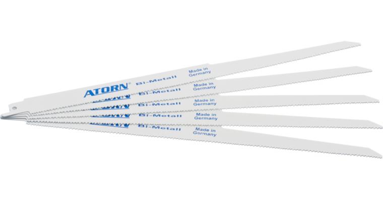 ATORN bimetal sabre saw blade 300 mm, 1.3 mm thick, 1.8-2.4 mm combo tooth pitch