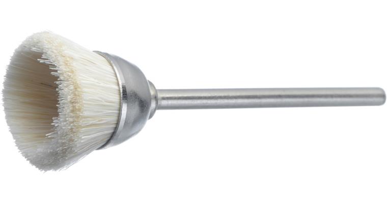 1047171402 ATORN wire cup brush/miniature brush natural bristles goat hair 18x3