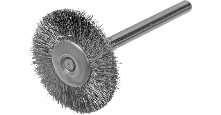 ATORN cylinder wire brush/miniature brush natural bristles goat hair 22x2.34