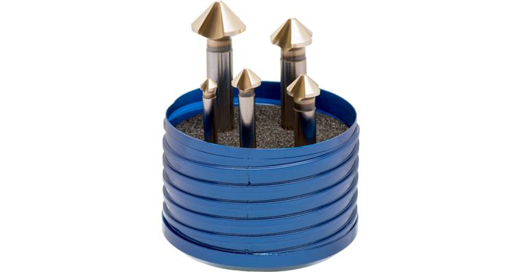 1012261150 ATORN countersink set 90° HSS, extremely unequal pitch 6.3-20.5 mm