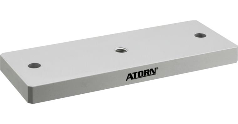 1036384203 ATORN Trägerplatte 102x8x37 mm Gr. 3 Aluminium mit zwei Befestigungsschrauben