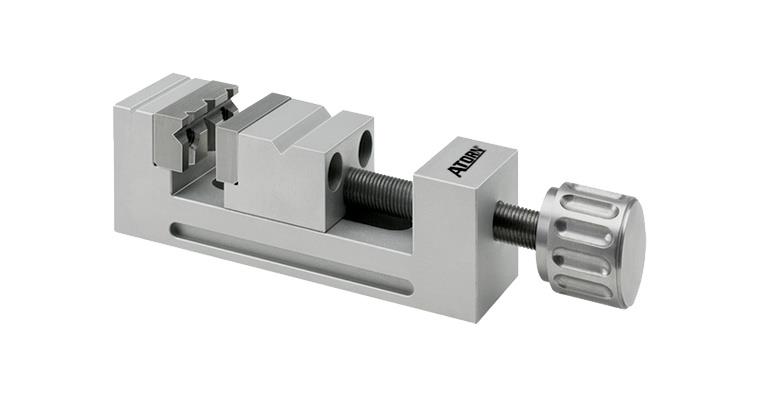1036384101 ATORN Mini-Schraubstock 50x15x15 mm Aluminium Spannweite 14 mm Spanntiefe 8 mm