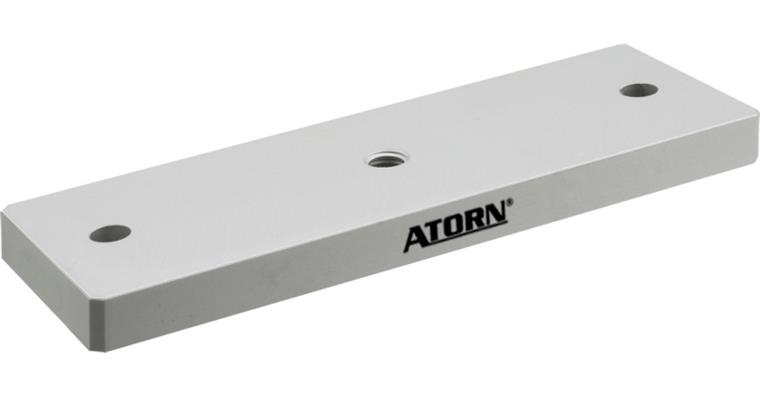 ATORN Trägerplatte 52x8x17 mm Gr. 1 aus Aluminium mit zwei Befestigungsschrauben