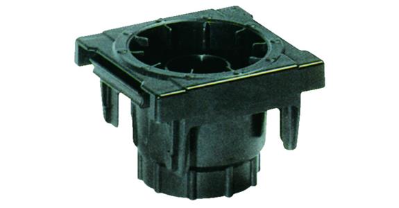 CNC-Kunststoff-Einsatz Aufnahme HSK A 50 / B 63 ölbeständig ABS schwarz
